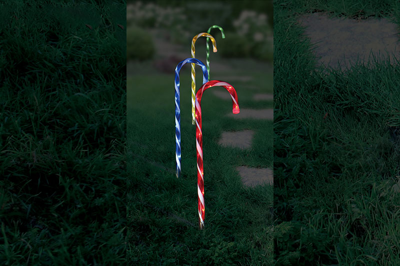 4pk Multi Color LED Candle Stakes Licht