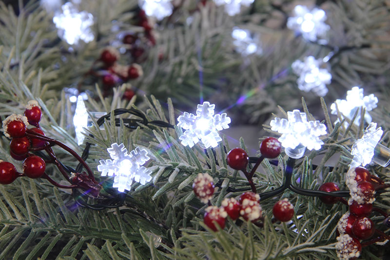 Kühle weiße LED-Schneeflockenlichter